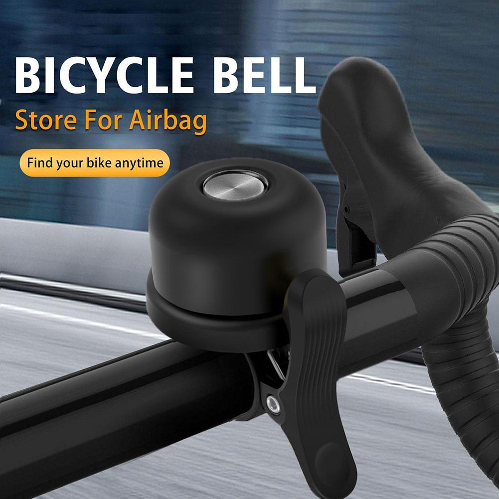 Bike Bell - メタル製自転車ベル（AirTag隠しケース付き） | 盗難防止GPSトラッカーマウント | 22.2mmの自転車ハンドルバーに適合します