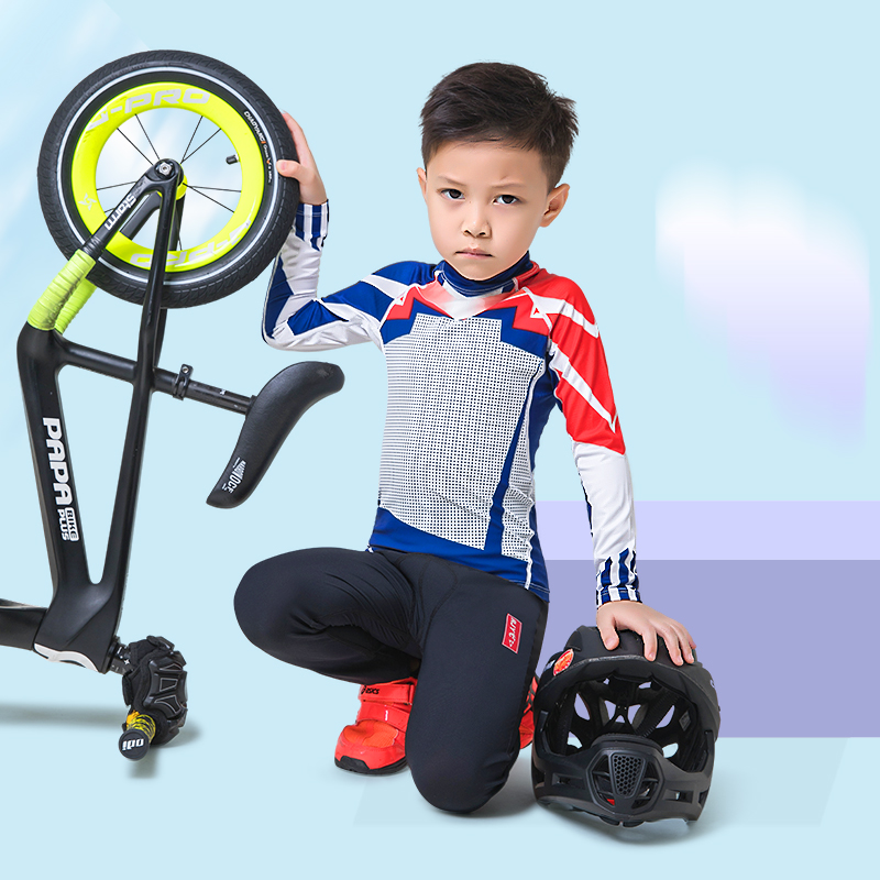Cycling Gear Kids - 2021 サイクリングジャージセット子供のための通気性スポーツ長袖サイクリングセット自転車子供服夏バランスバイクジャージ