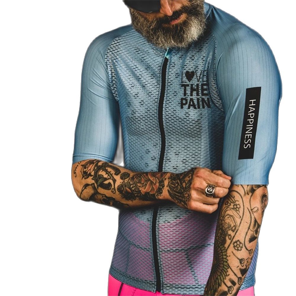 Cycling Gear Vest - Love The Pain メンズ サイクリング ジャージ