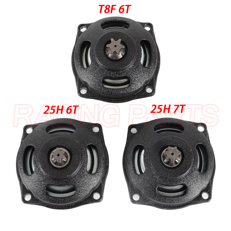 Bike Bell - T8f-クラッチベルハウジング25h,6t,7t,ギアボックス,2ストローク,47cc,49cc,エンジンポケット,オートバイ,ミニ,モト,クワッド用