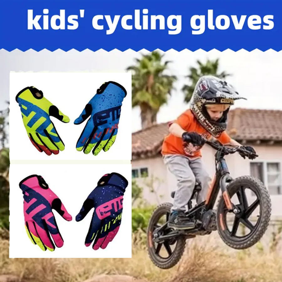 Cycling Gear Kids - 2026年ユースアウトドアスポーツグローブ、子供用ダートバイクグローブ、BMX、ATV、MTBライディング、ロードレーシング、オフロードサイクリング用子供用グローブ