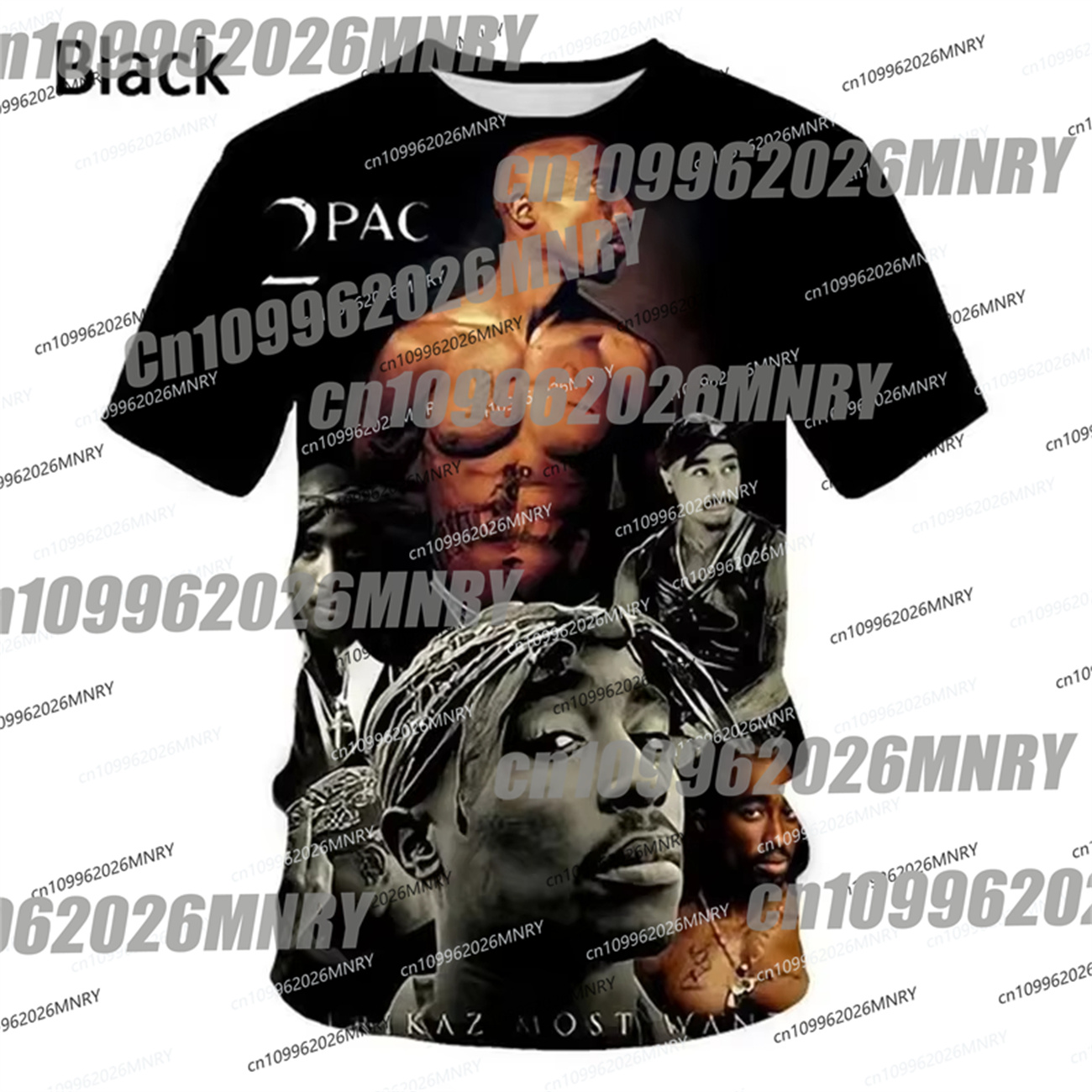 Cycling Gear Kids - 3Dプリント 2Pac サマー キッズ Tシャツ サイクリング