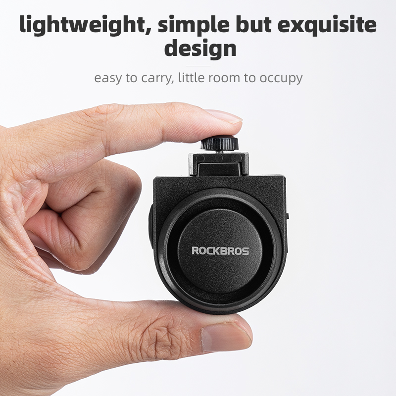 ROCKBROS 自転車ベル Type-C 振動盗難防止電動 - Bike Bell のレビューと価格