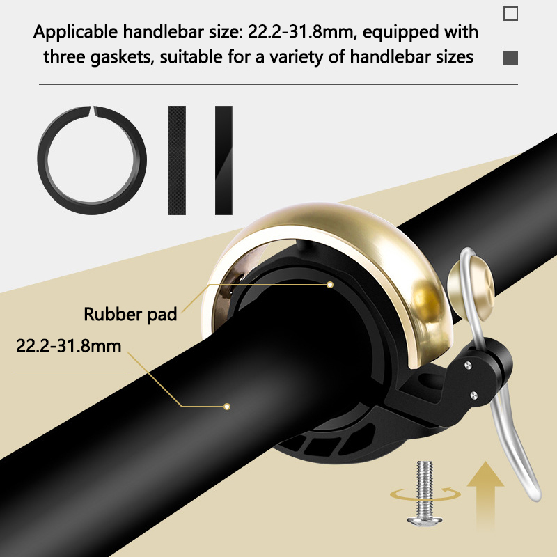 大人用子供用自転車ベル – 大音量80dBリング、ラップアラ - Bike Bell のレビューと価格