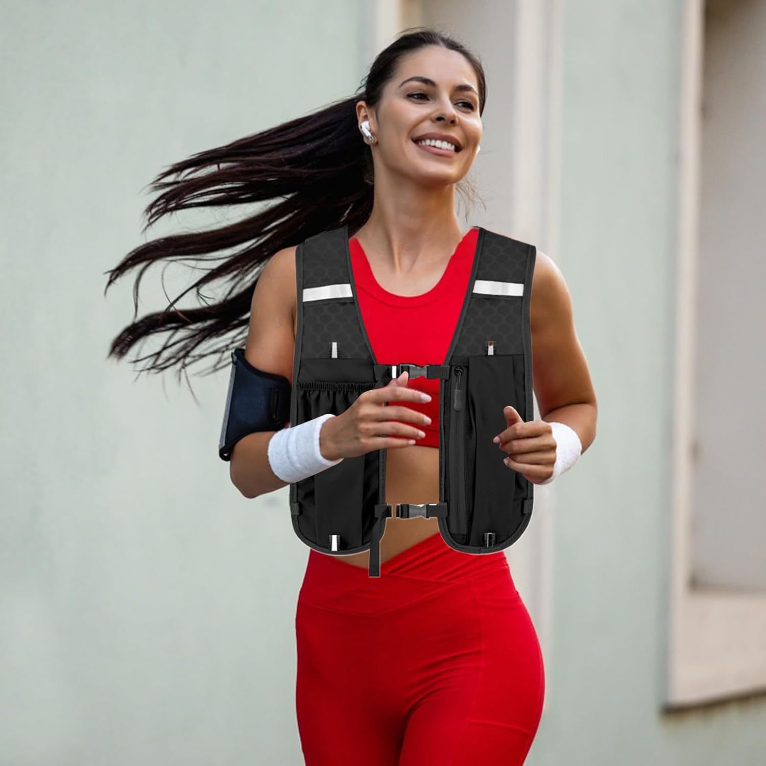 女性と男性向けのランニングハイドレーションベスト、防水性、通 - Cycling Gear Vest のレビューと価格