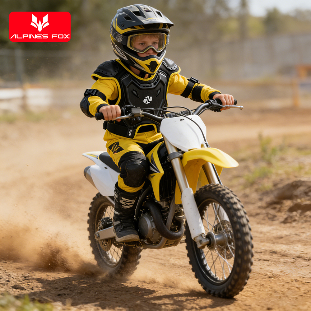 子供用モトクロスボディアーマー保護ベストDH ATVダートバ - Cycling Gear Kids のレビューと価格