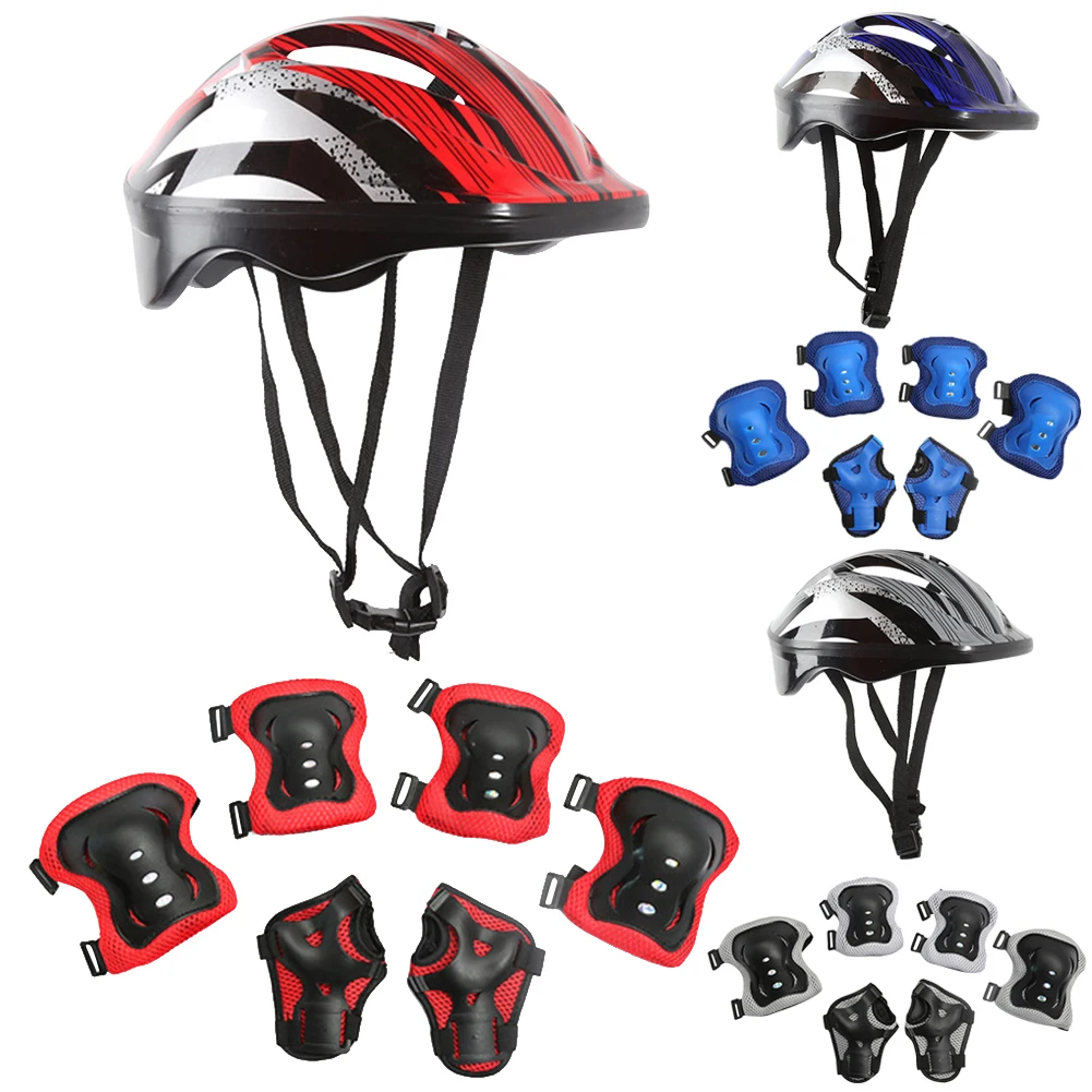 7 個の自転車スポーツ保護具セット調整可能な子供用安全スケー - Cycling Gear Kids のレビューと価格