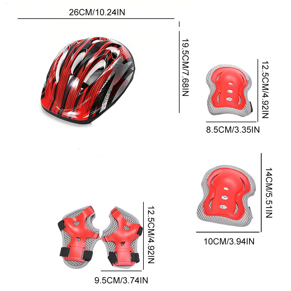自転車スポーツ保護具セット 調整可能な子供用安全スケートヘル - Cycling Gear Kids のレビューと価格
