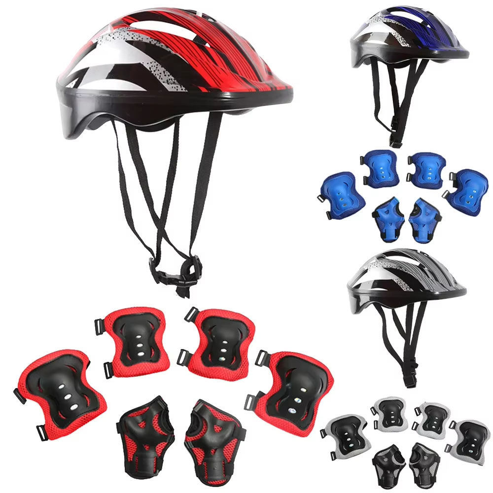 自転車スポーツ保護具セット 調整可能な子供用安全スケートヘル - Cycling Gear Kids のレビューと価格